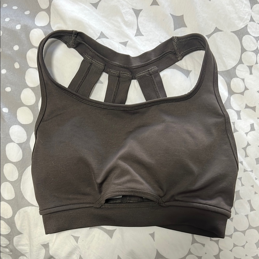 Alphalete Mocha Brown Trinity Sports Bra Small / Fits like Medium